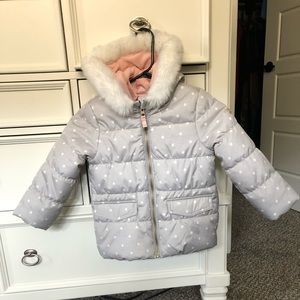 2 in 1 Toddler Girls Winter Jacket